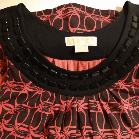 MICHAEL MICHAEL KORS EMBELLISHED SCOOP-NECK SLEEVELESS TOP BUNDLE L USA - Picture 3 of 9